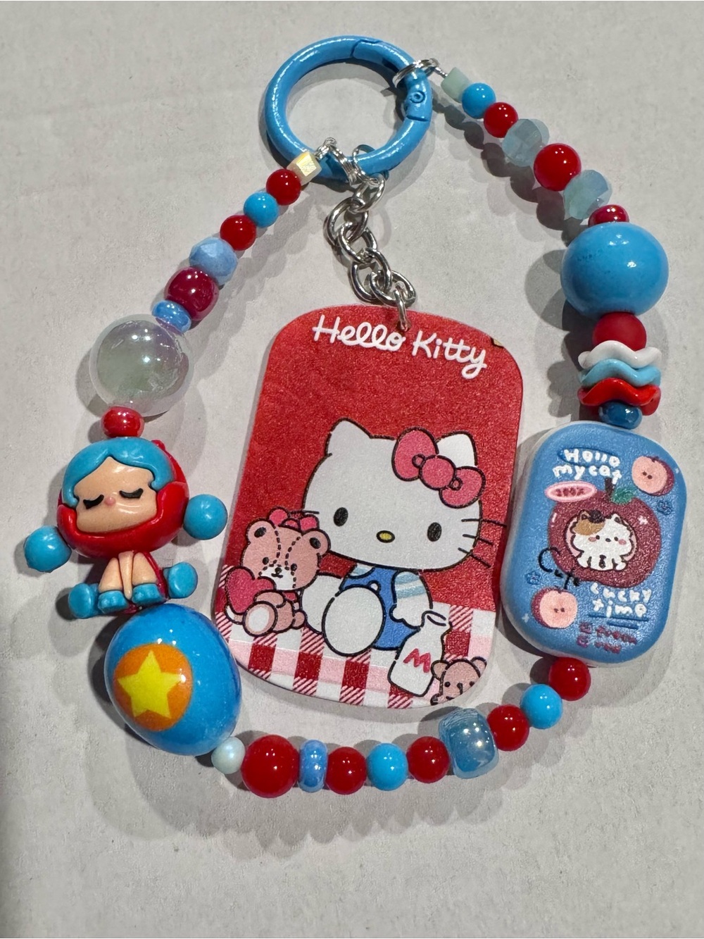 Hello Kitty Skullpanda bag charm keychain